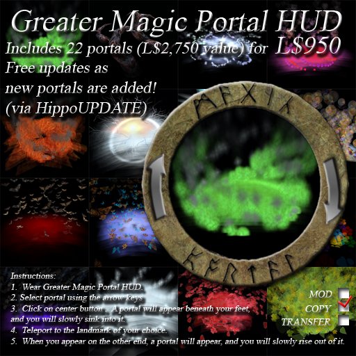 Second Life Marketplace Greater Magic Portal HUD
